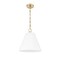 Z-Lite Alaric 1 Light Pendant, 14in. W x 15in. H, Modern Gold 3042P14-MGLD - alternate 8